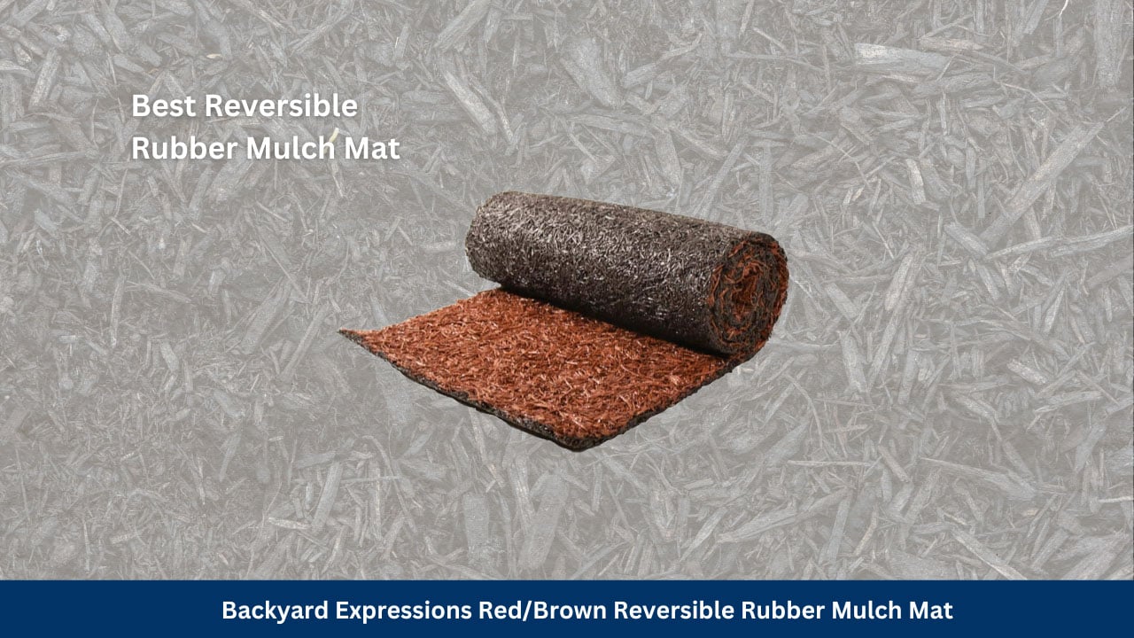 Backyard Expressions Recycled Rubber Reversible Mulch Pathway