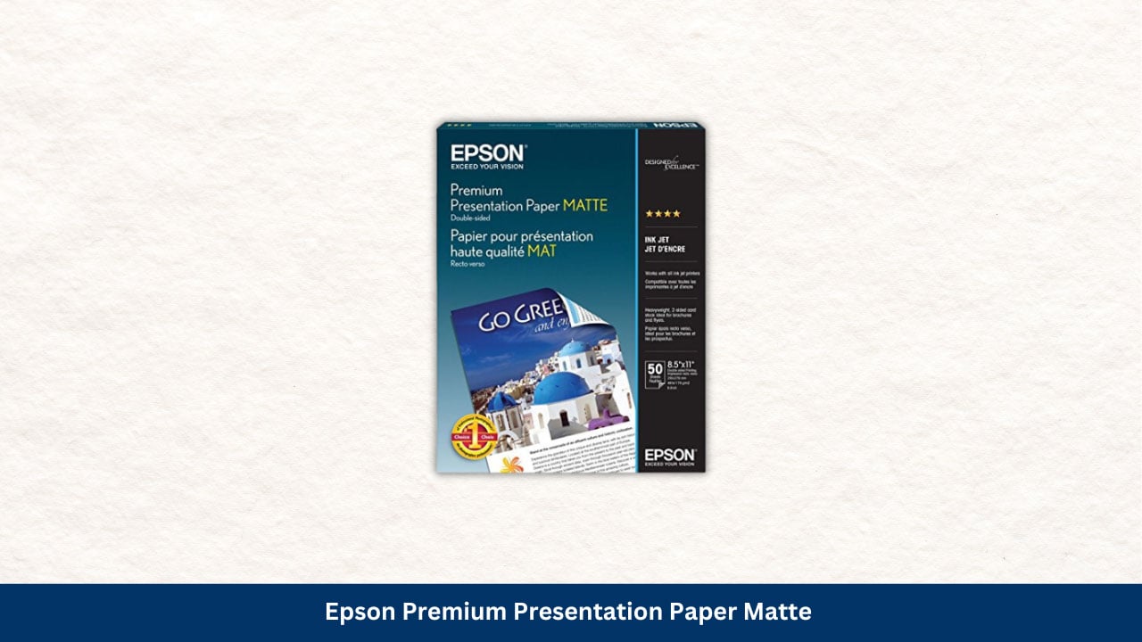 EPSON Premium Presentation Paper Matte - 8.5in x 11in (50-Sheets)