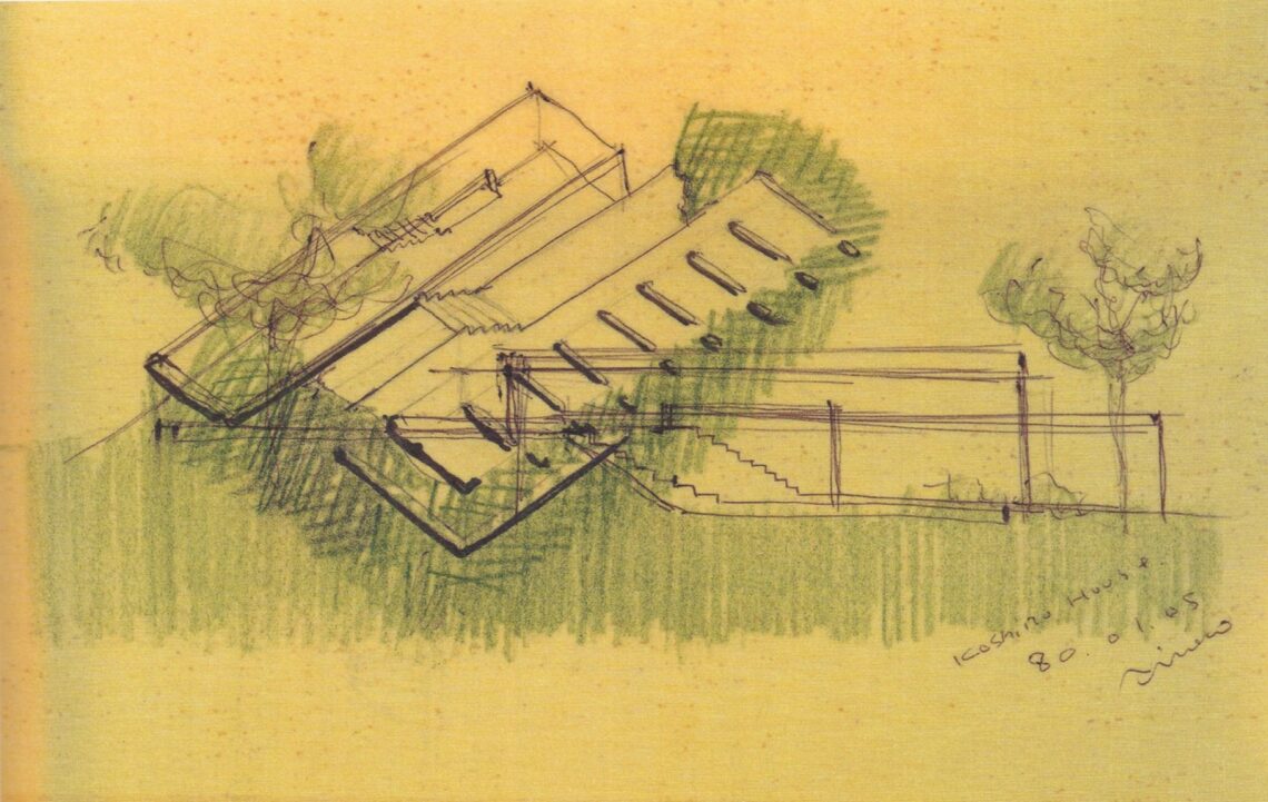 Sketch - koshino house - tadao ando