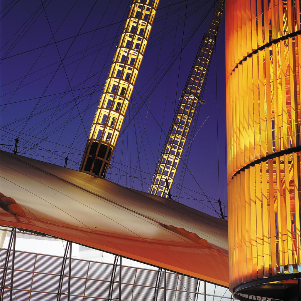 Detail, the millennium dome, london, uk - rogers stirk harbour + partners - ©rshp