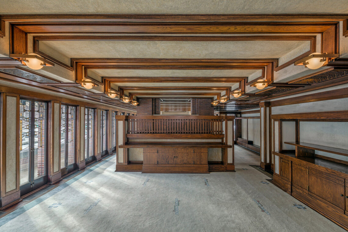 Frederick c. Robie house, 5757 woodlawn avenue, chicago - cook county - interior