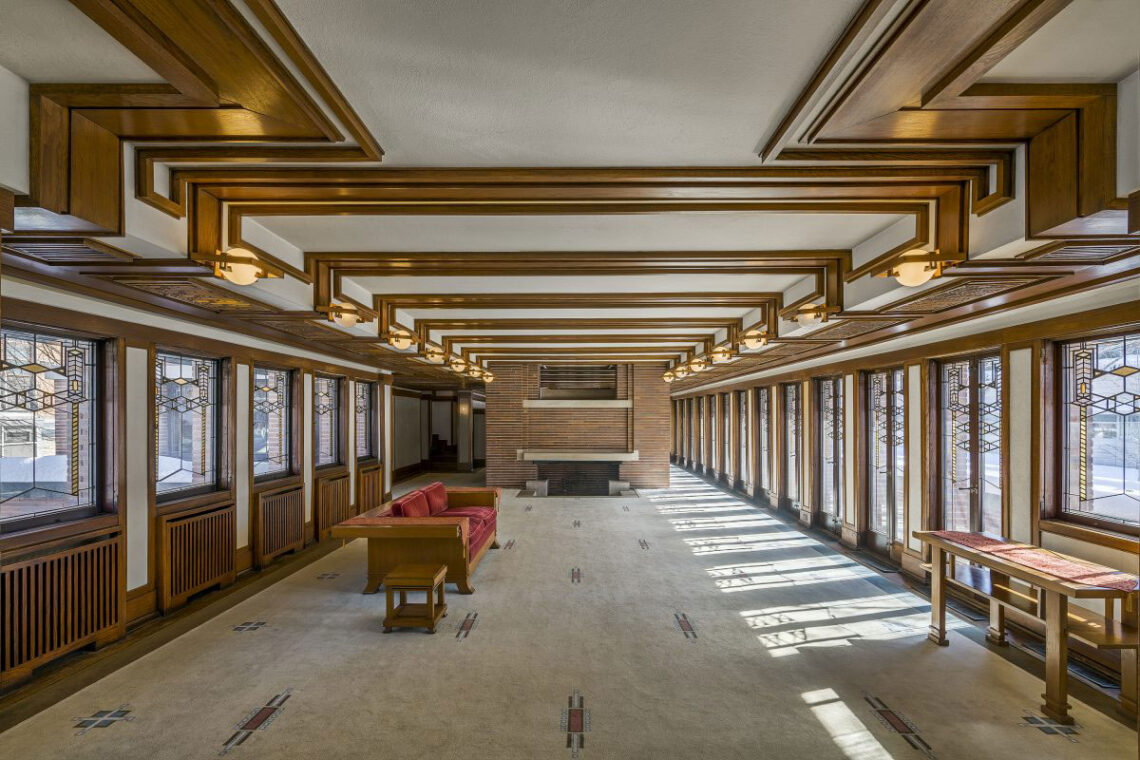 Frederick c. Robie house, 5757 woodlawn avenue, chicago - cook county - interior - © james caulfield