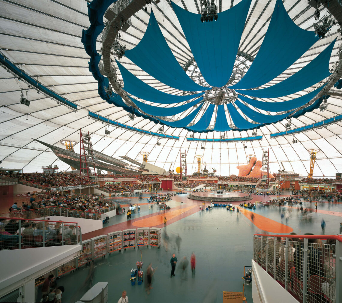 Interior, the millennium dome, london, uk - rogers stirk harbour + partners - ©rshp
