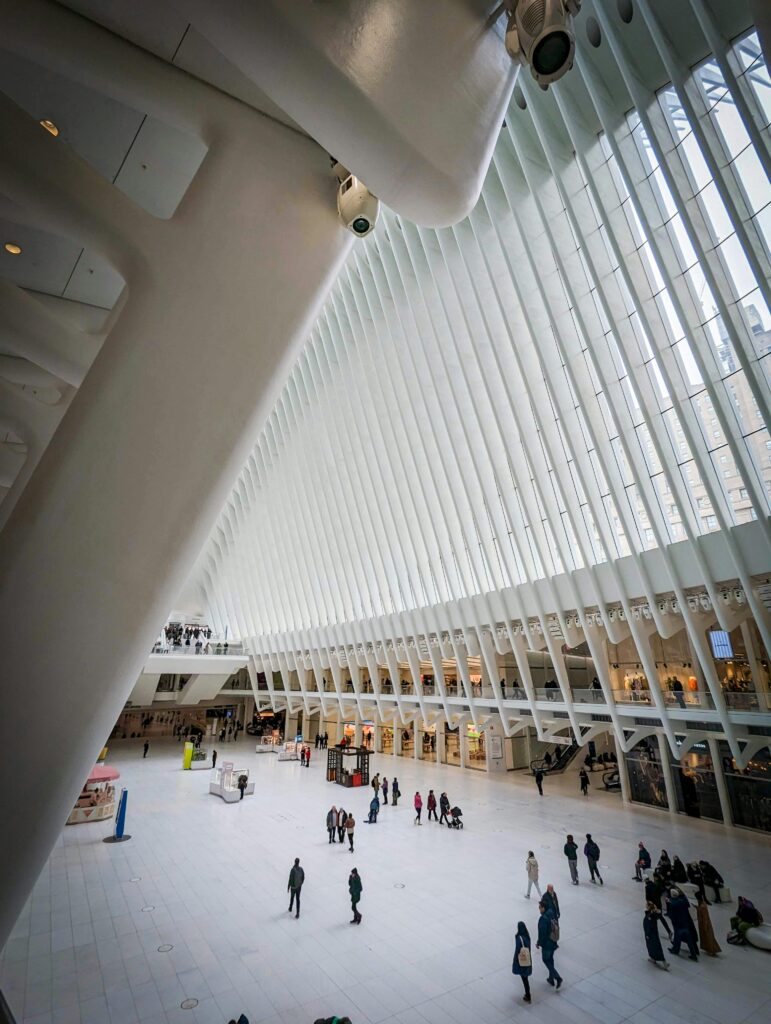 Interior of the world trade center station in manhattan, new york city - © evan seguin