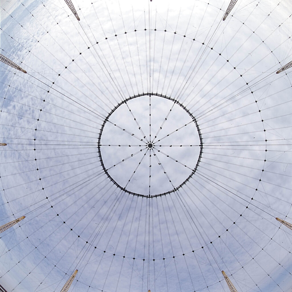 Structural detail, the millennium dome, london, uk - rogers stirk harbour + partners - ©rshp