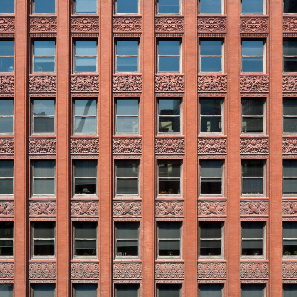 Wainwright building, st. Louis, mo, facade detail - dankmar adler and louis sullivan - © bill zbaren