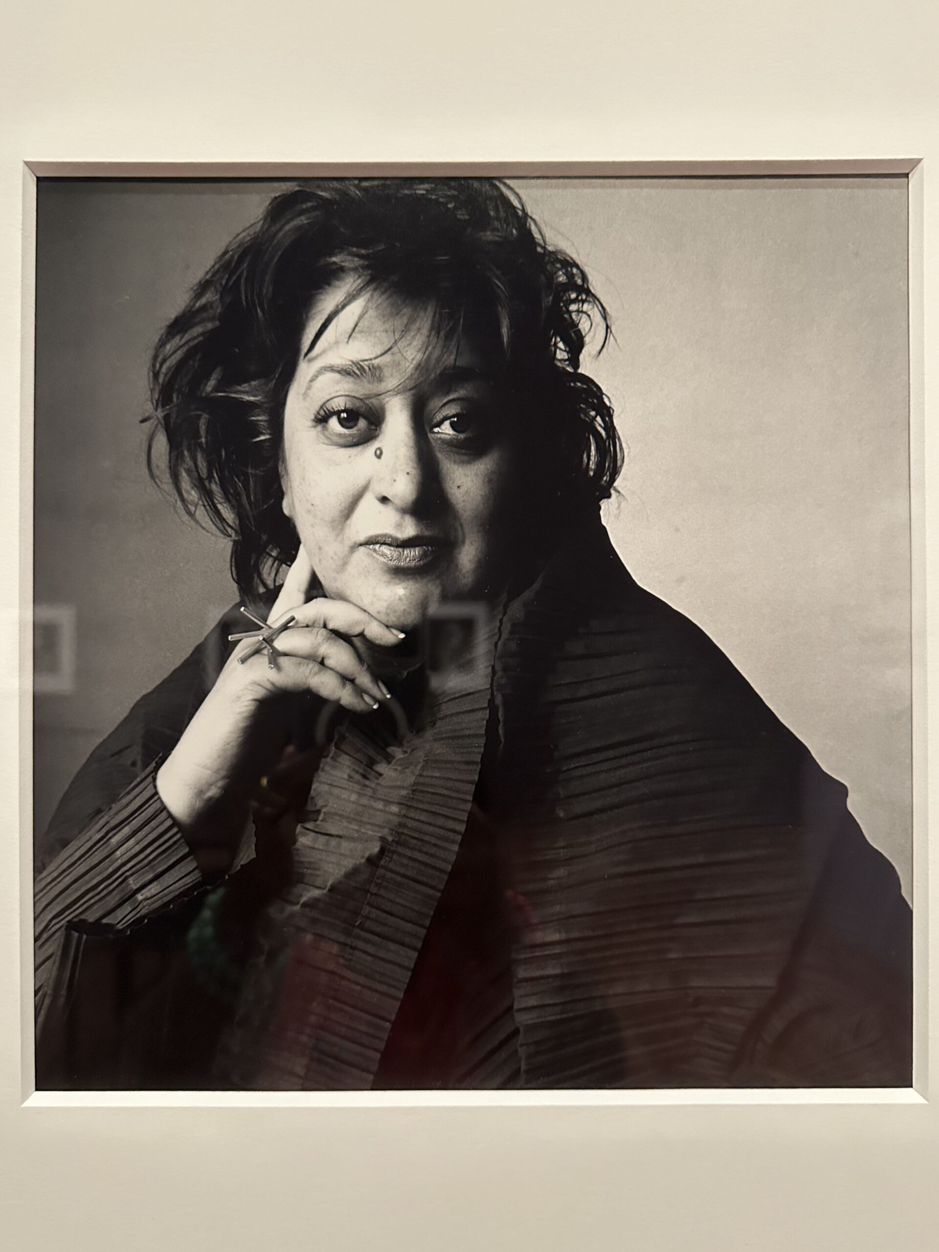 Zaha hadid by irving penn, photography exhibited at de young museum © irving penn