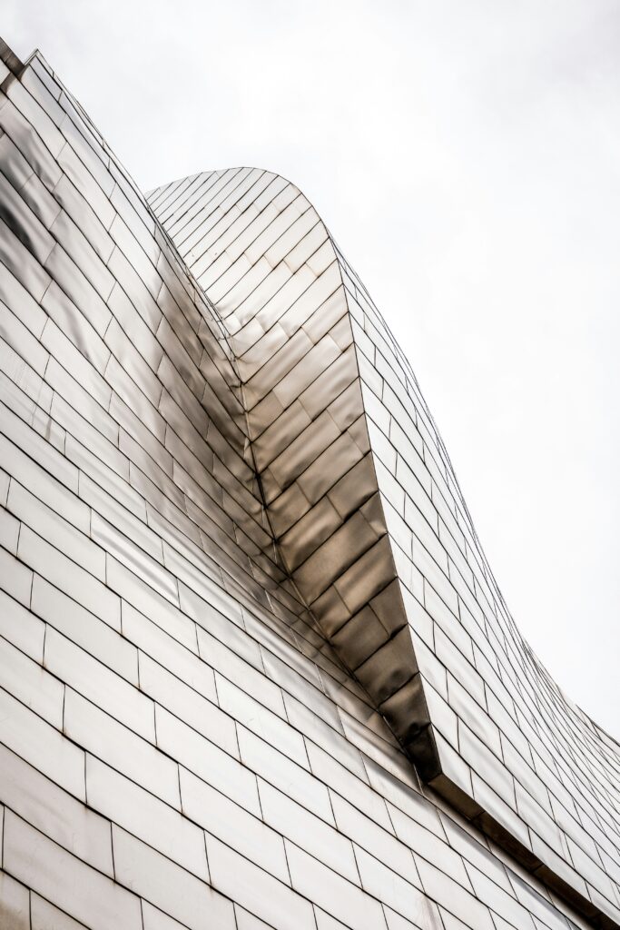Guggenheim museum bilbao curved facade detail - © bernard hermant