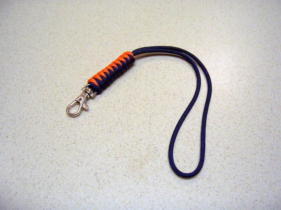 41. Paracord wrist lanyard made with the snake knot