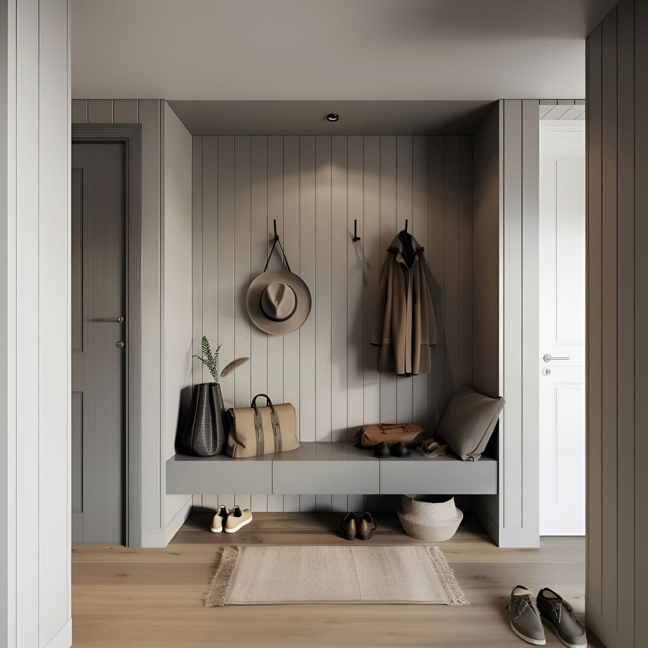 Mudroom: size, functionality, uses, furniture and renovation