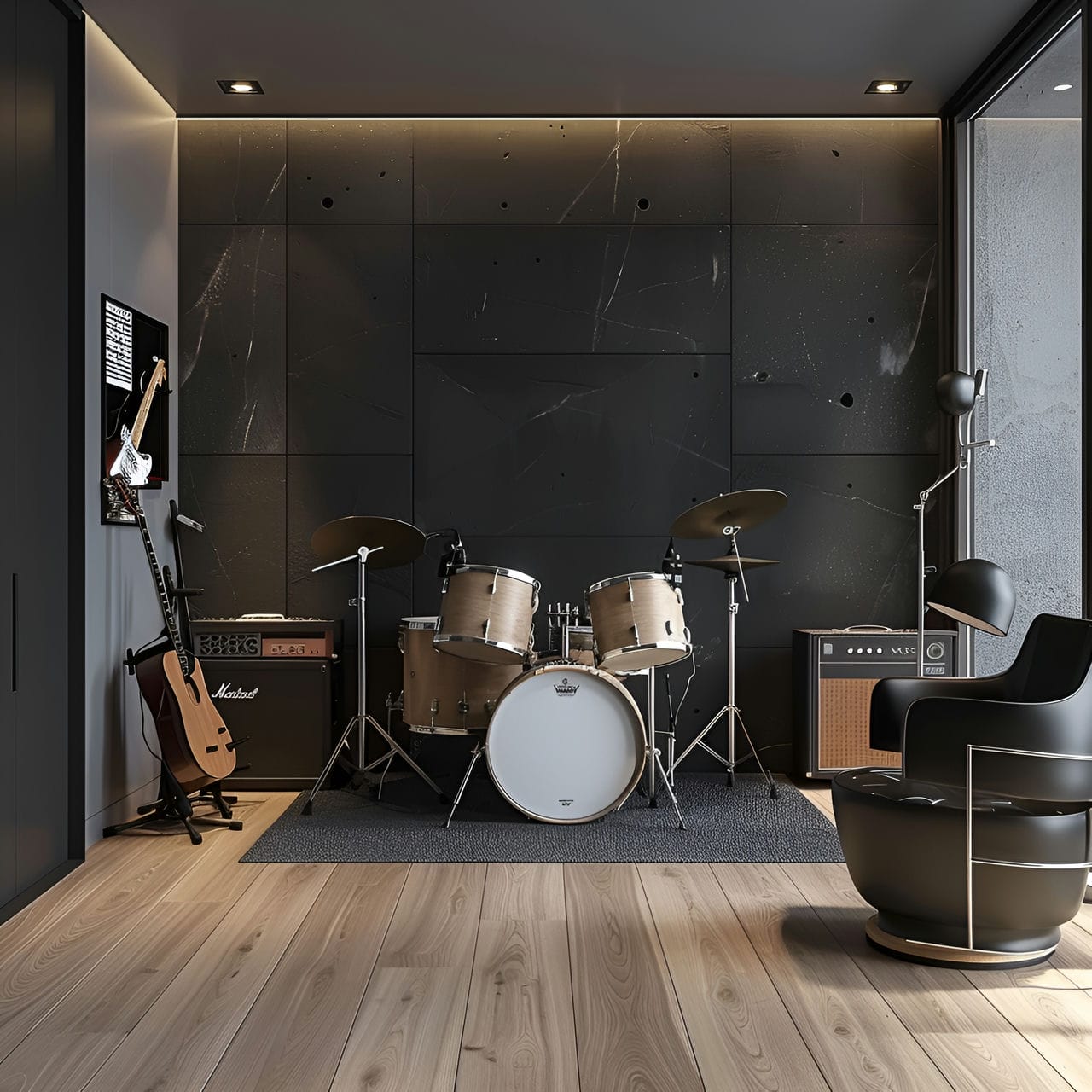 Music room: size, functionality, uses, furniture and renovation