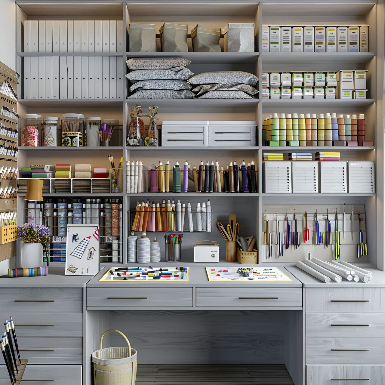 Craft room: size, functionality, uses, furniture and renovation