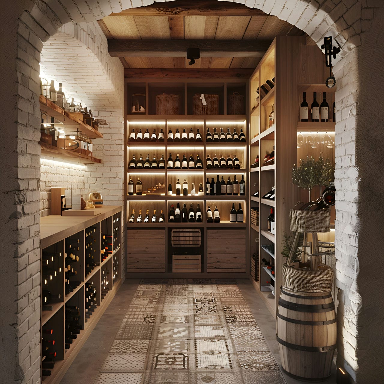 Wine cellar: size, functionality, uses, furniture and renovation