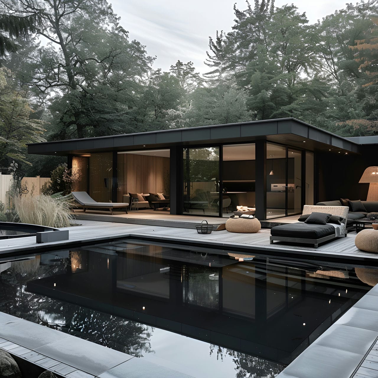 Pool house: size, functionality, uses, furniture and renovation