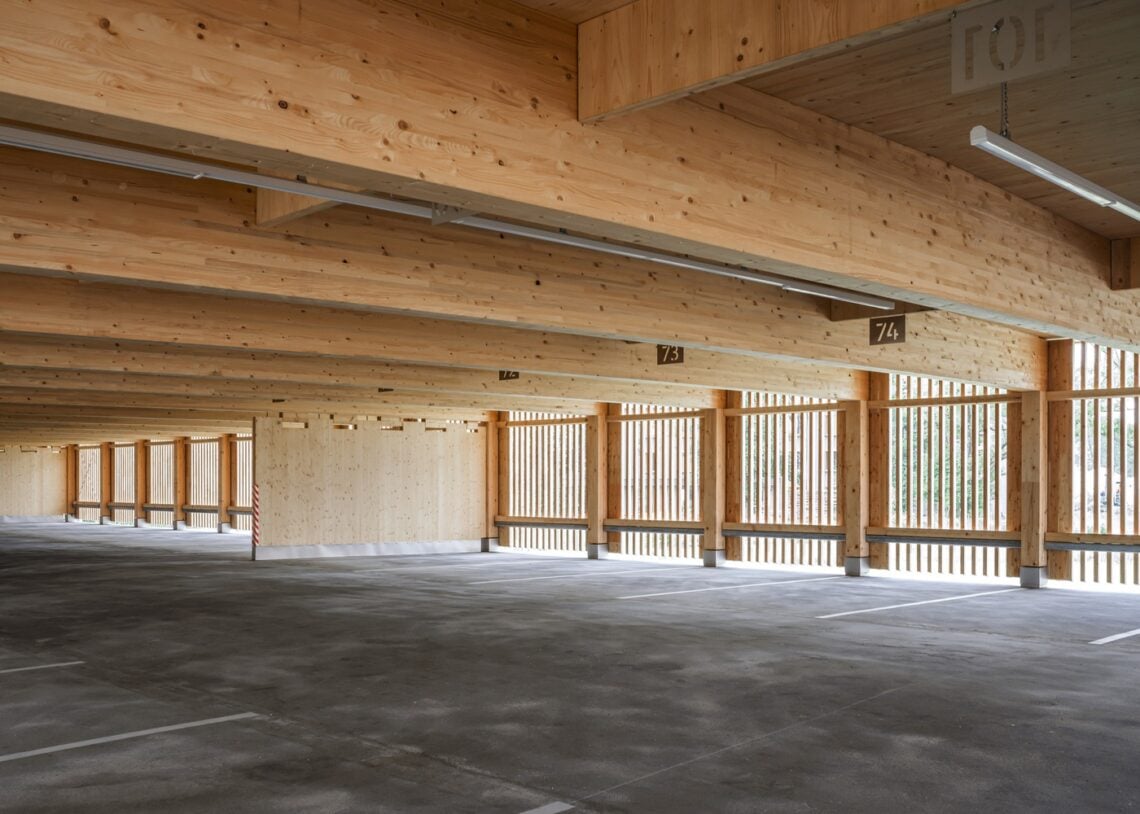 B&O Wooden Car Park / HK Architekten, Hermann Kaufmann + Partner ZT