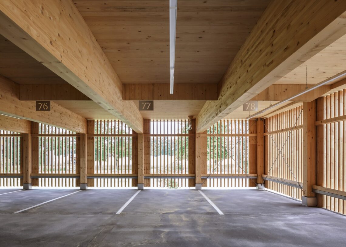 B&O Wooden Car Park / HK Architekten, Hermann Kaufmann + Partner ZT