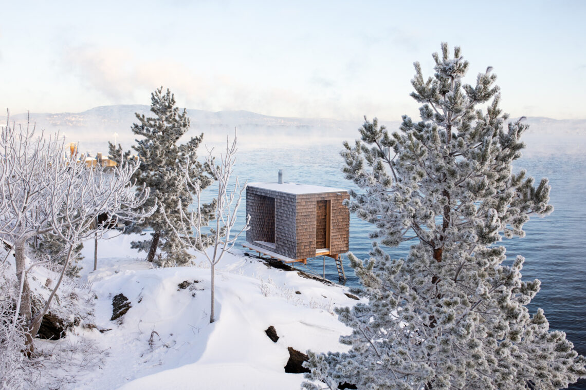 Hotspot sauna / oslo works, community sauna by the oslofjord