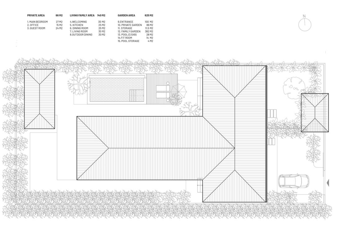 Sustainable Weekend Villa / T3 ARCHITECTS