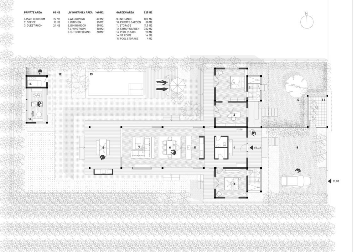 Sustainable Weekend Villa / T3 ARCHITECTS