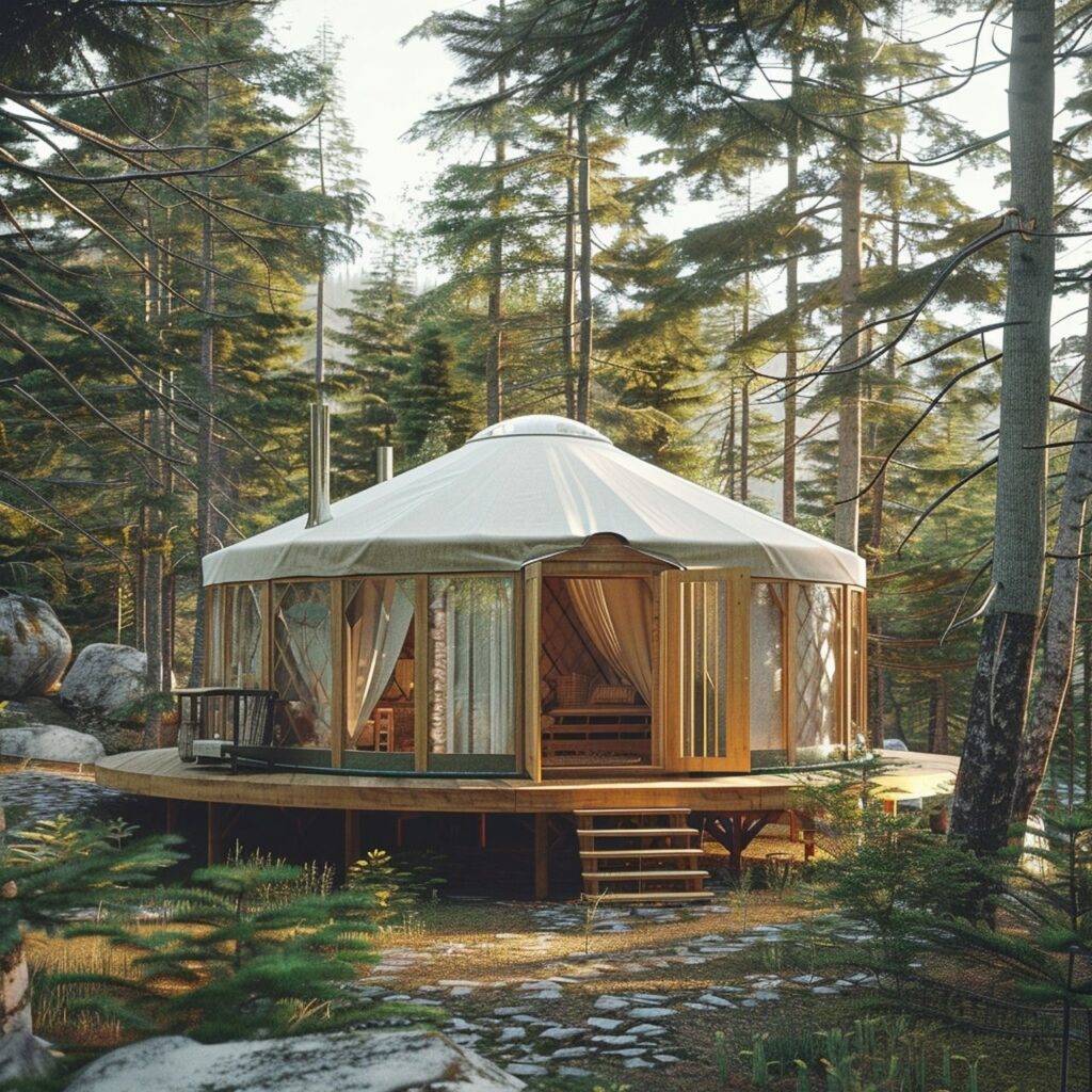 Yurt: architecture, history, sustainability, materials and typical prices