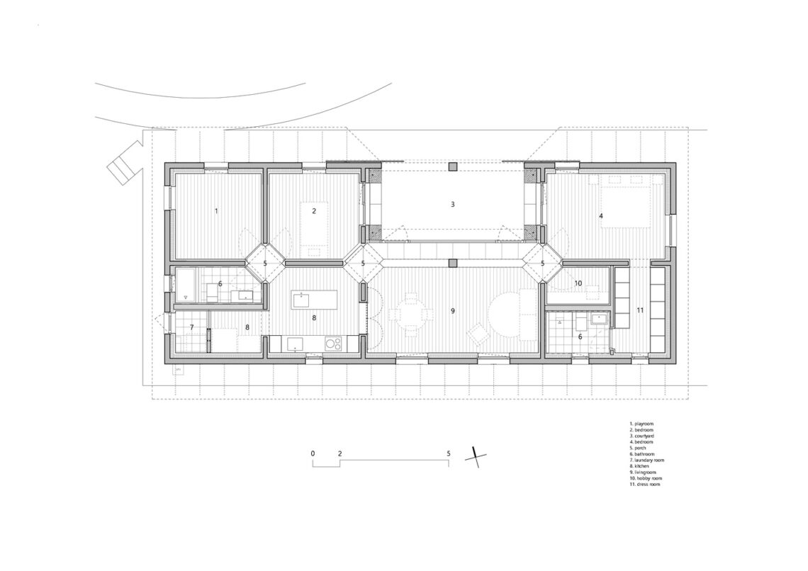 Hoji gangneung houses / aoa architects