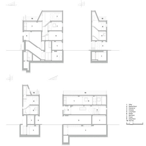 Slit house / architects h2l