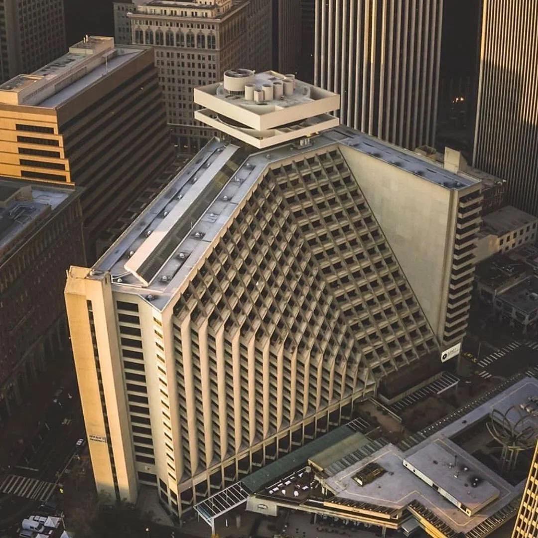 Aerial view, hyatt regency san francisco, united states of america - john calvin portman