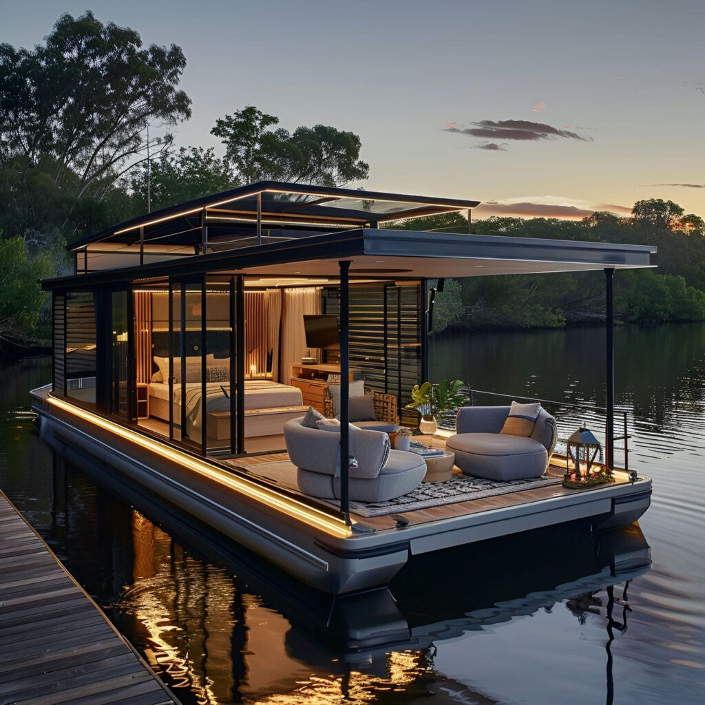 Houseboat: architecture, history, sustainability, materials and typical prices