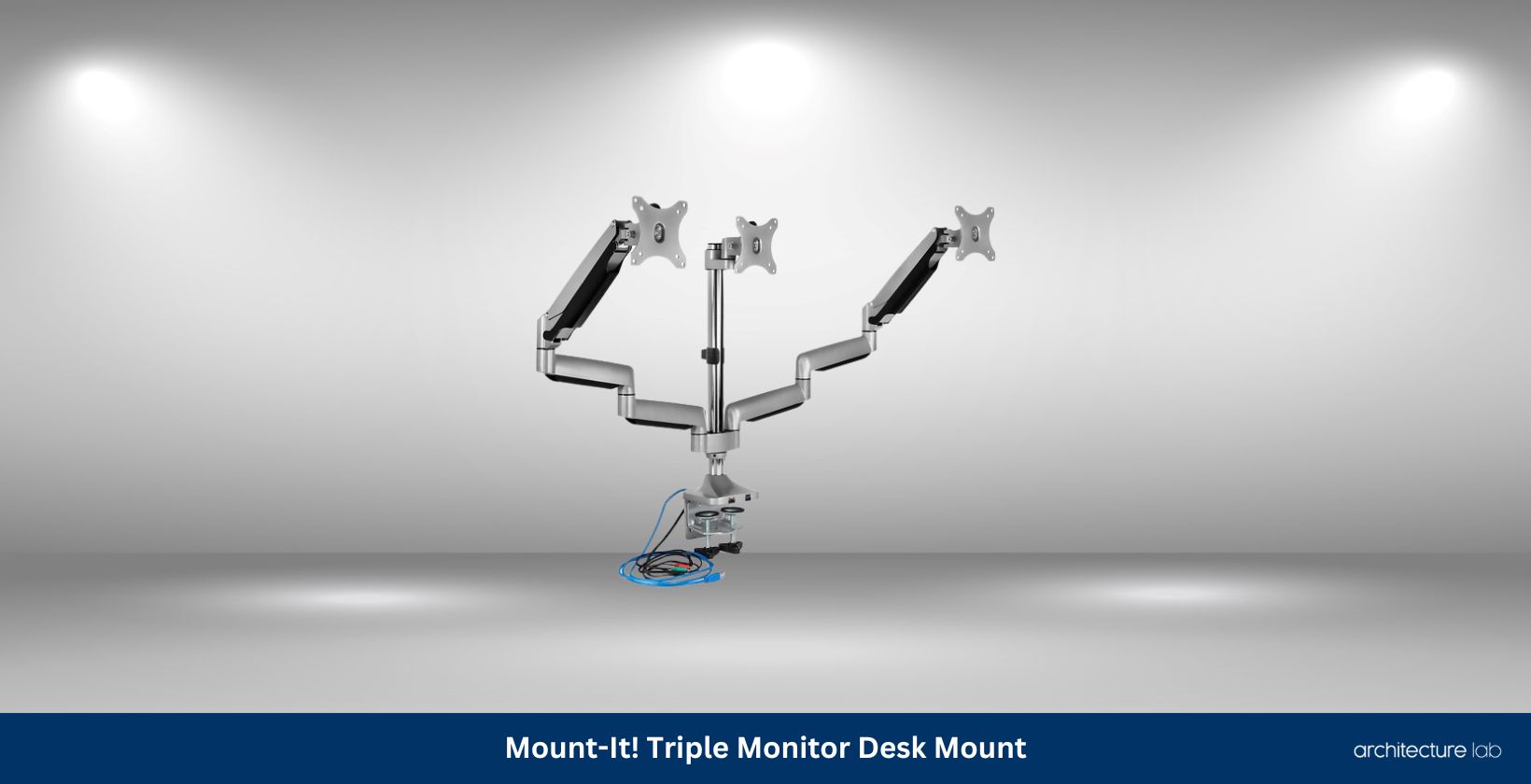 Mount it triple monitor desk mount
