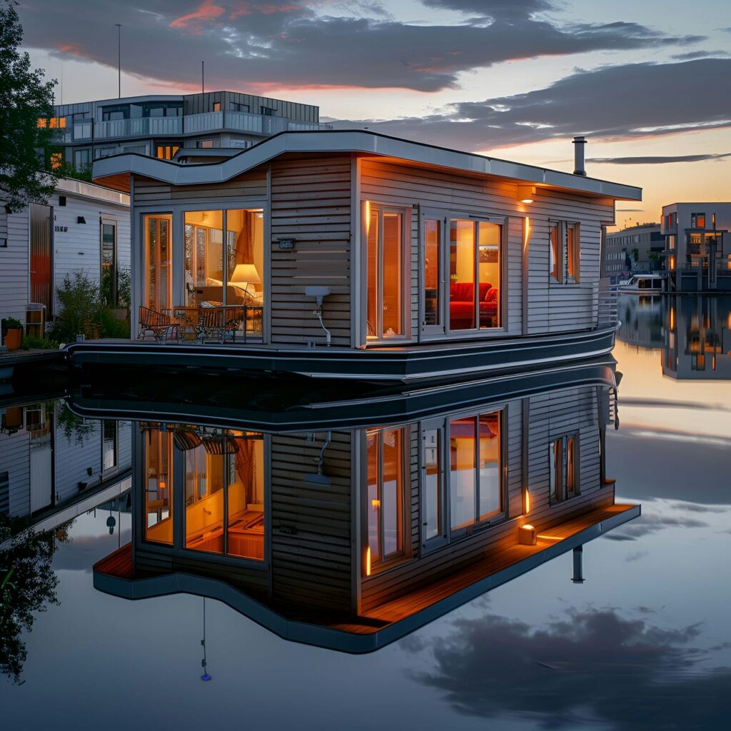 Houseboat: architecture, history, sustainability, materials and typical prices