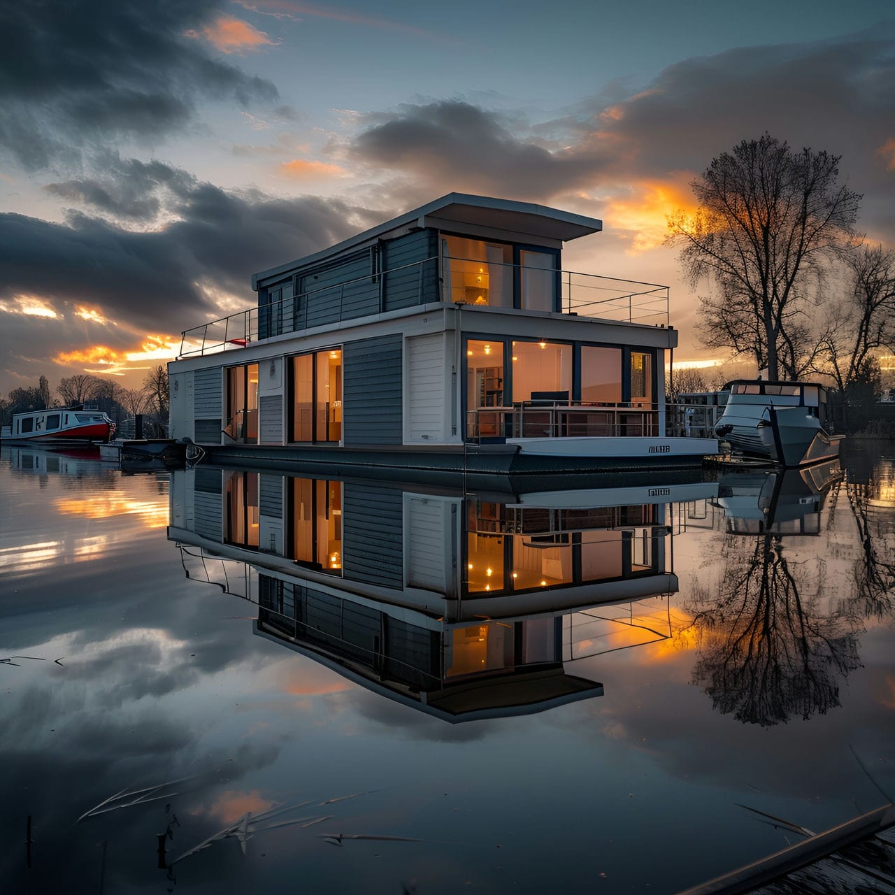 Houseboat: architecture, history, sustainability, materials and typical prices