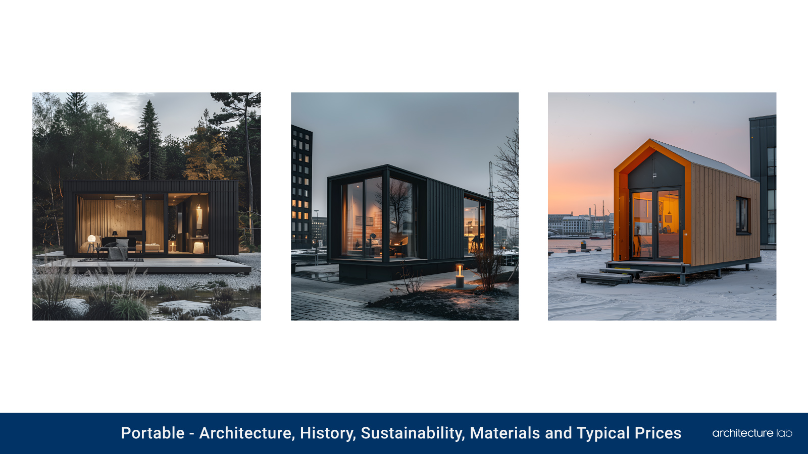 Portable Building: Architecture, History, Sustainability, Materials and Typical Prices