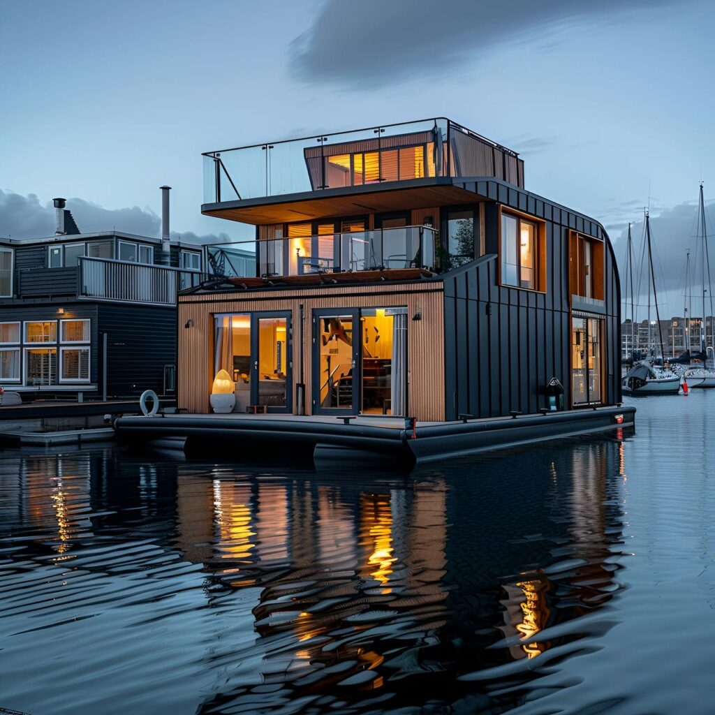 Houseboat: architecture, history, sustainability, materials and typical prices