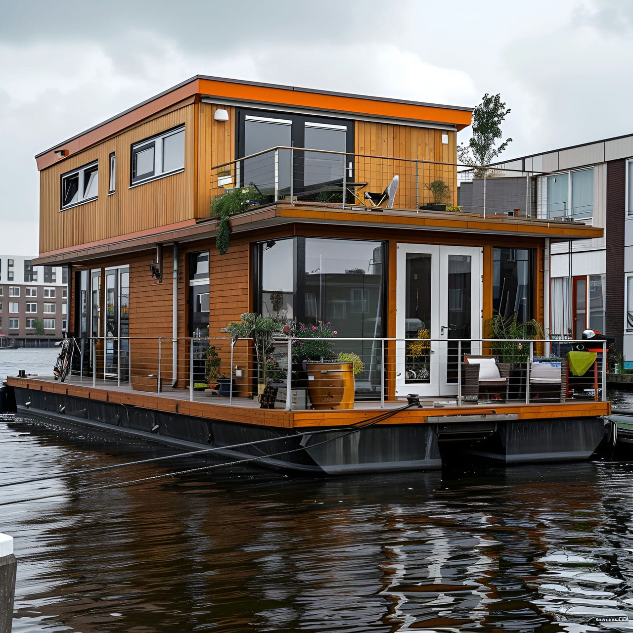 Houseboat: architecture, history, sustainability, materials and typical prices