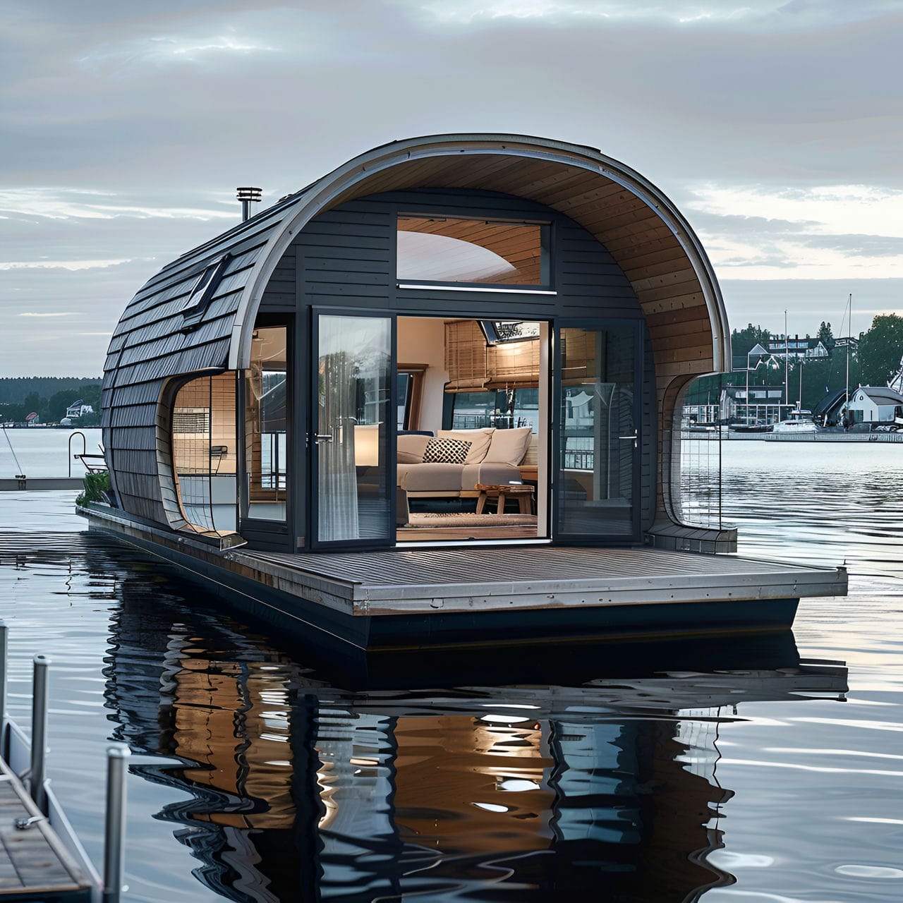 Houseboat: architecture, history, sustainability, materials and typical prices