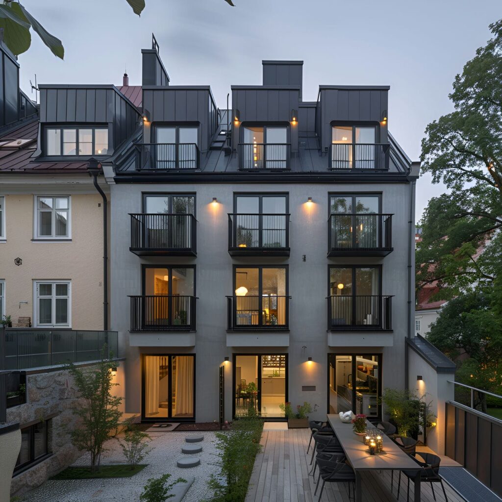 Townhouse: architecture, history, sustainability, materials and typical prices