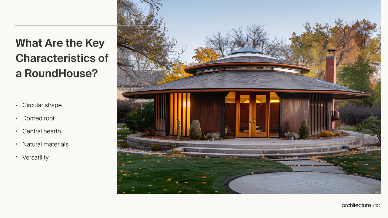 What are the key characteristics of a roundhouse?