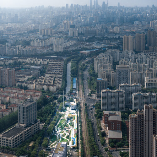 Shanghai's new horizon high land park & civic center / urban architecture