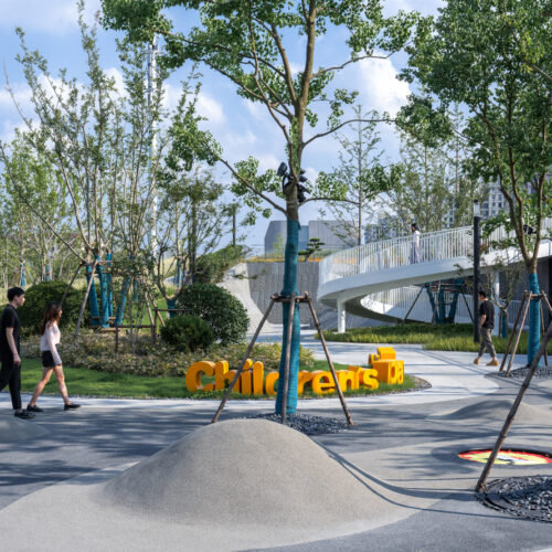 Shanghai's new horizon high land park & civic center / urban architecture