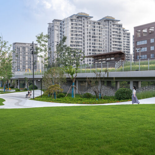 Shanghai's new horizon high land park & civic center / urban architecture