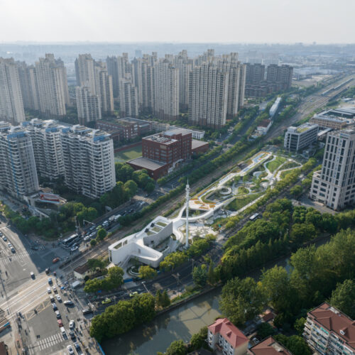 Shanghai's new horizon high land park & civic center / urban architecture