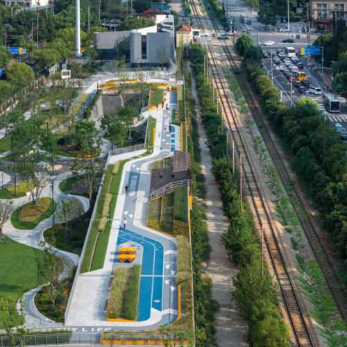 Shanghai's new horizon high land park & civic center / urban architecture