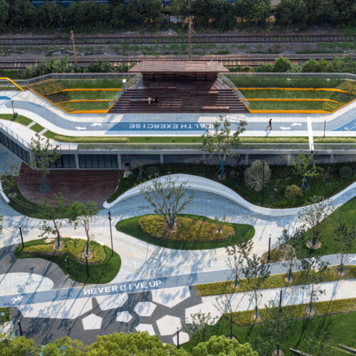 Shanghai's new horizon high land park & civic center / urban architecture