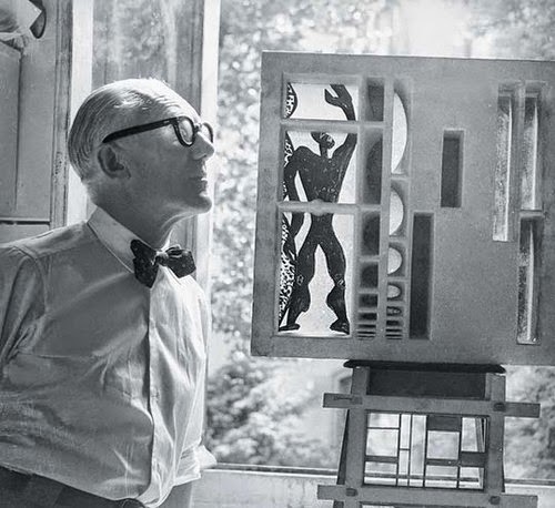 Le corbusier with a modulor-related model. Picture credit: courtesy fondation le corbusier, paris. As reproduced in le corbusier le grand