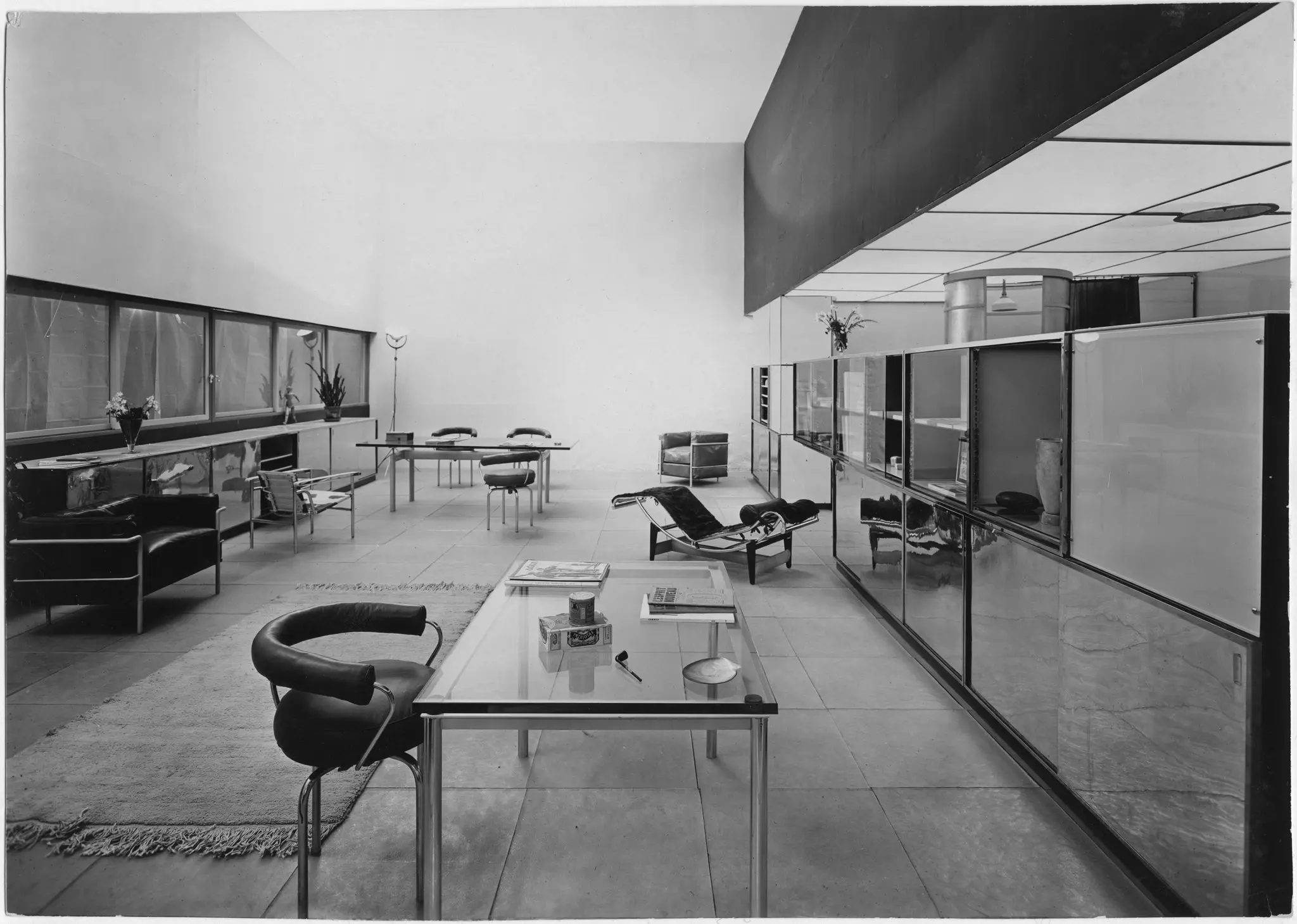 “le corbusier waited impatiently for me to bring the furniture to life,” charlotte perriand wrote. The design for “dining room 28,” 1929, by le corbusier, pierre jeanneret and perriand, included her tubular steel chair. Credit... F. L. C. /adagp, paris; jean collas/achp