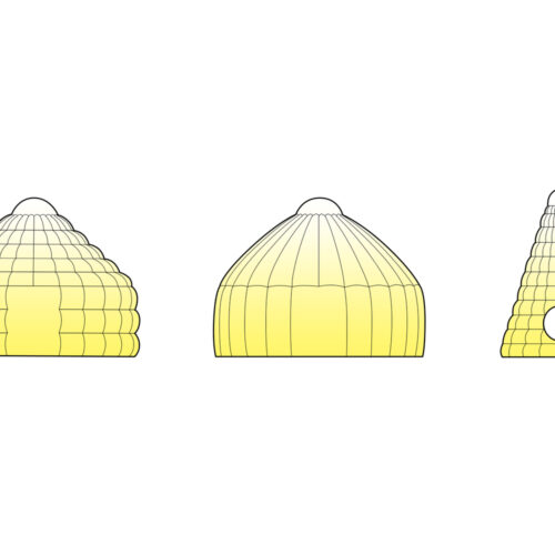 Air ger, inflatable mongolian yurt / ger atelier