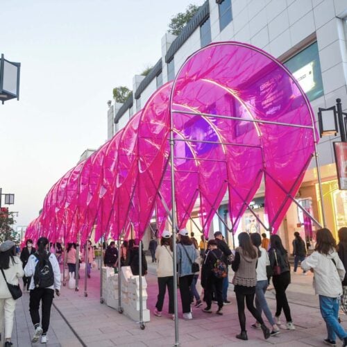 Tricolor Trilogy Pavilions / People's Architecture Office