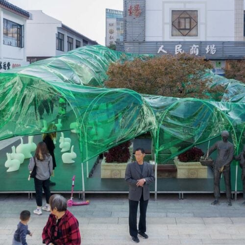 Tricolor Trilogy Pavilions / People's Architecture Office