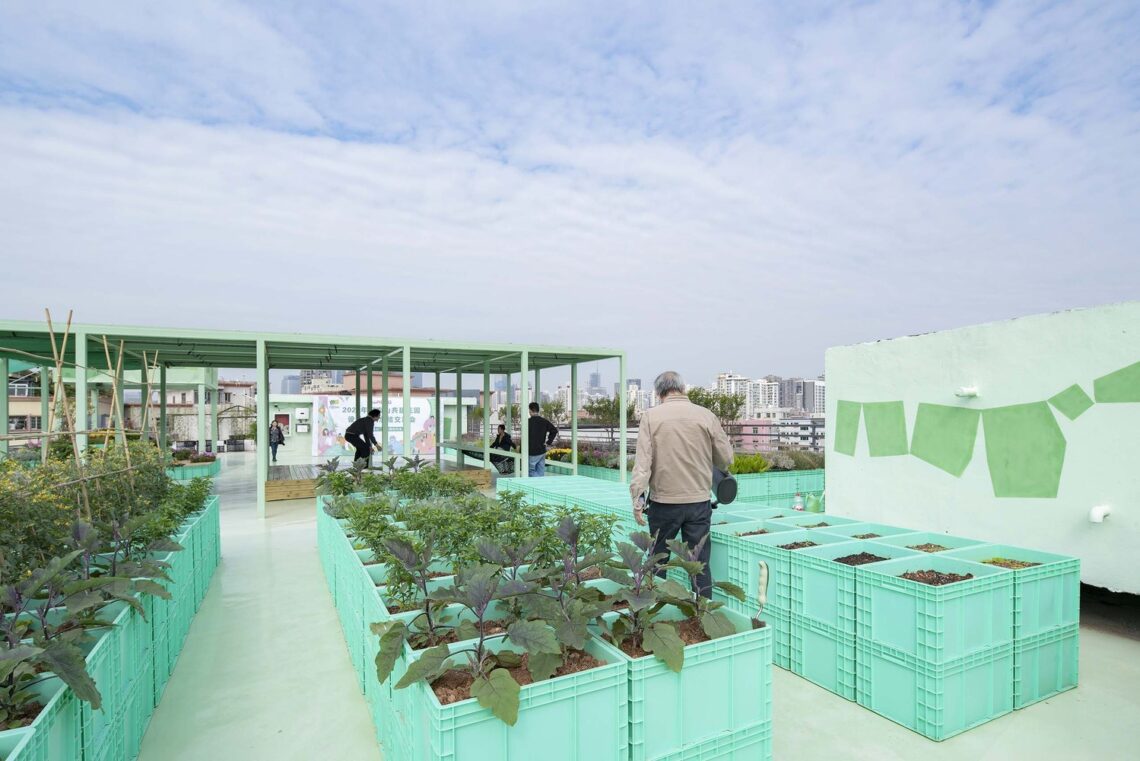 Co-build roof garden "green cloud garden" / 11architecture