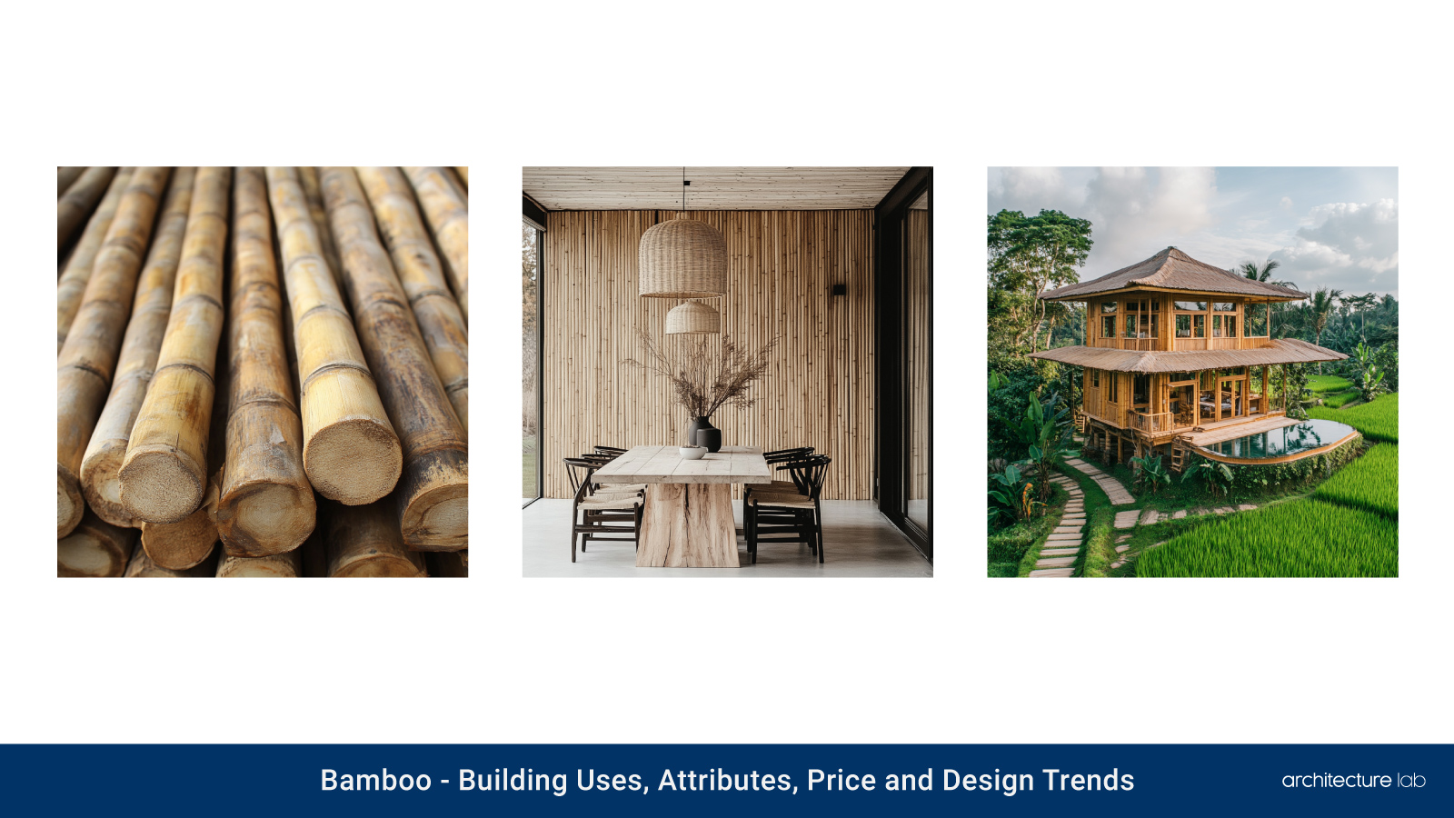 Bamboo: building uses, attributes, price and design trends